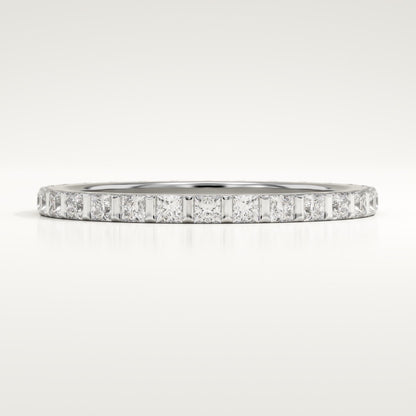 0.54 TCW Princess Lab-Grown Diamond Full Eternity Wedding Band