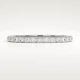 0.54 TCW Princess Cut Lab-Grown Diamond Full Eternity Wedding Band