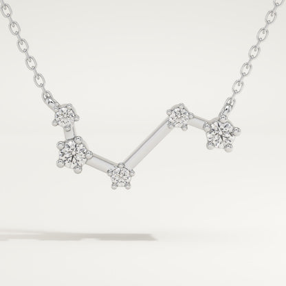 0.16 TCW Round Lab-Grown Diamond Aires Constellation Necklace
