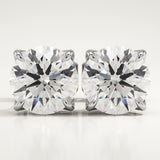1 TCW Round Lab-Grown Diamond Stud Earrings