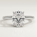 2.0 CT Oval Cut Solitaire Lab-Grown Diamond Engagement Ring