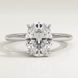 2.0 CT Oval Cut Solitaire Lab-Grown Diamond Engagement Ring