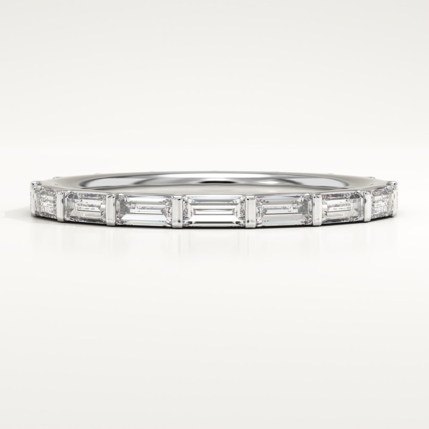 1.61 TCW Baguette Lab-Grown Diamond Full Eternity Wedding Band
