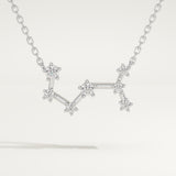 0.085 TCW Round Lab-Grown Diamond Scorpio Constellation Necklace