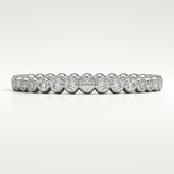 0.7 TCW Round Cut Lab-Grown Diamond Full Eternity Bezel Wedding Band