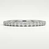 0.74 TCW Round Cut Lab-Grown Diamond Full Eternity Wedding Band