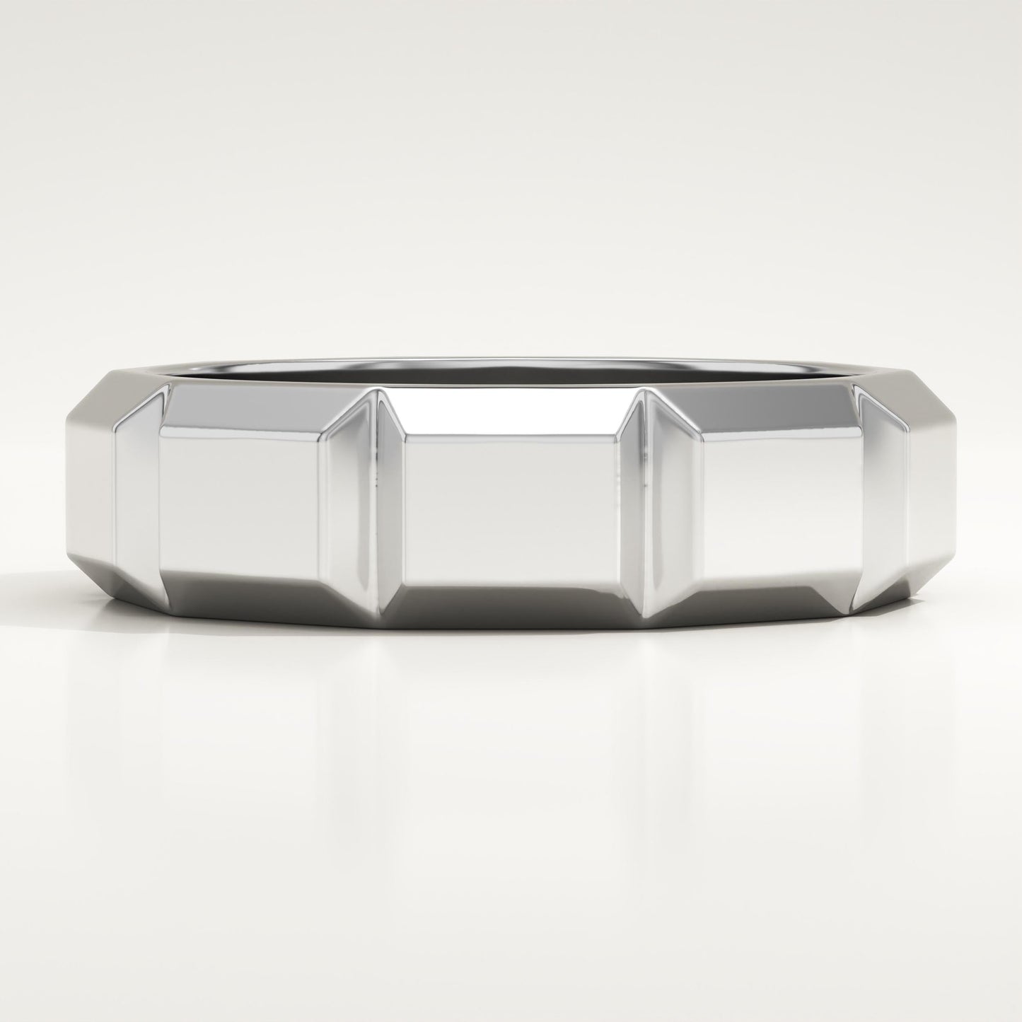 Patterned Wedding Band For Men