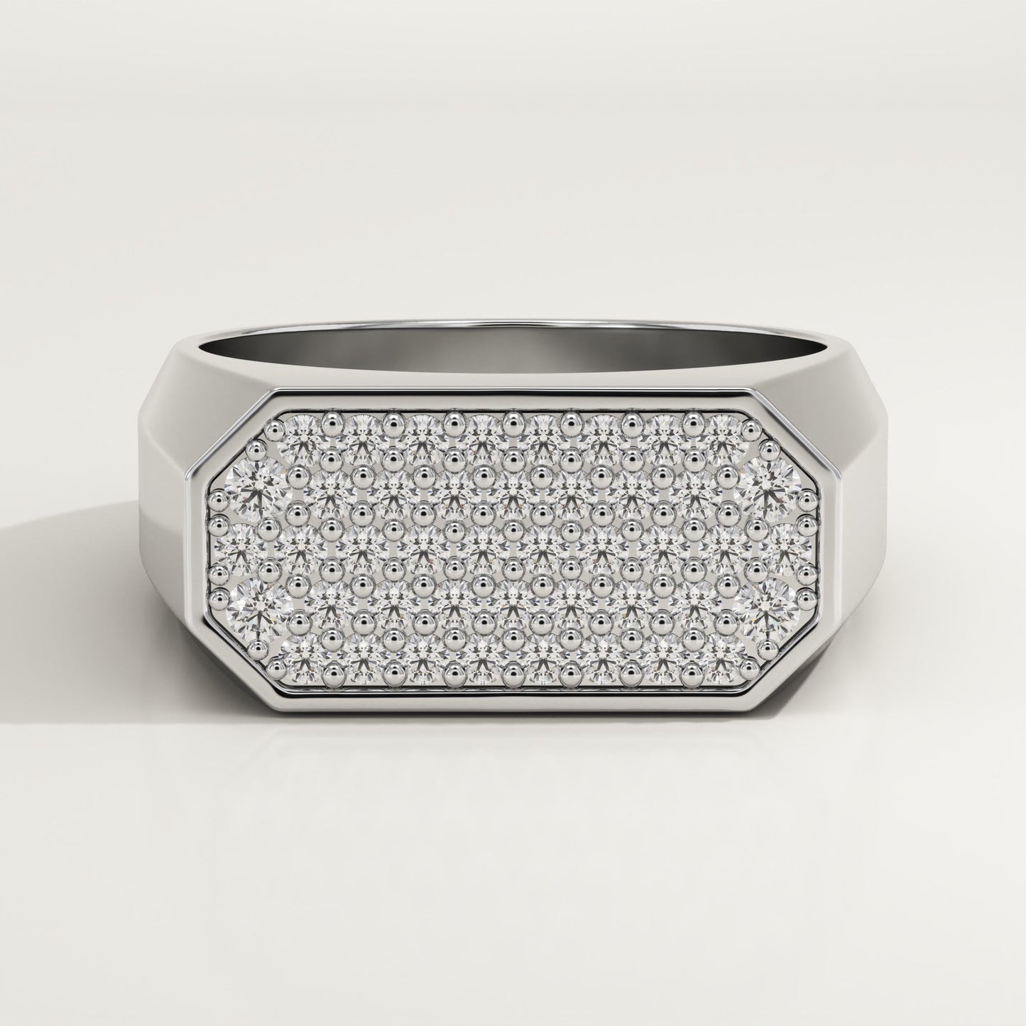 0.41 TCW Round Lab-Grown Diamond Multi Stone Wedding Band For Men
