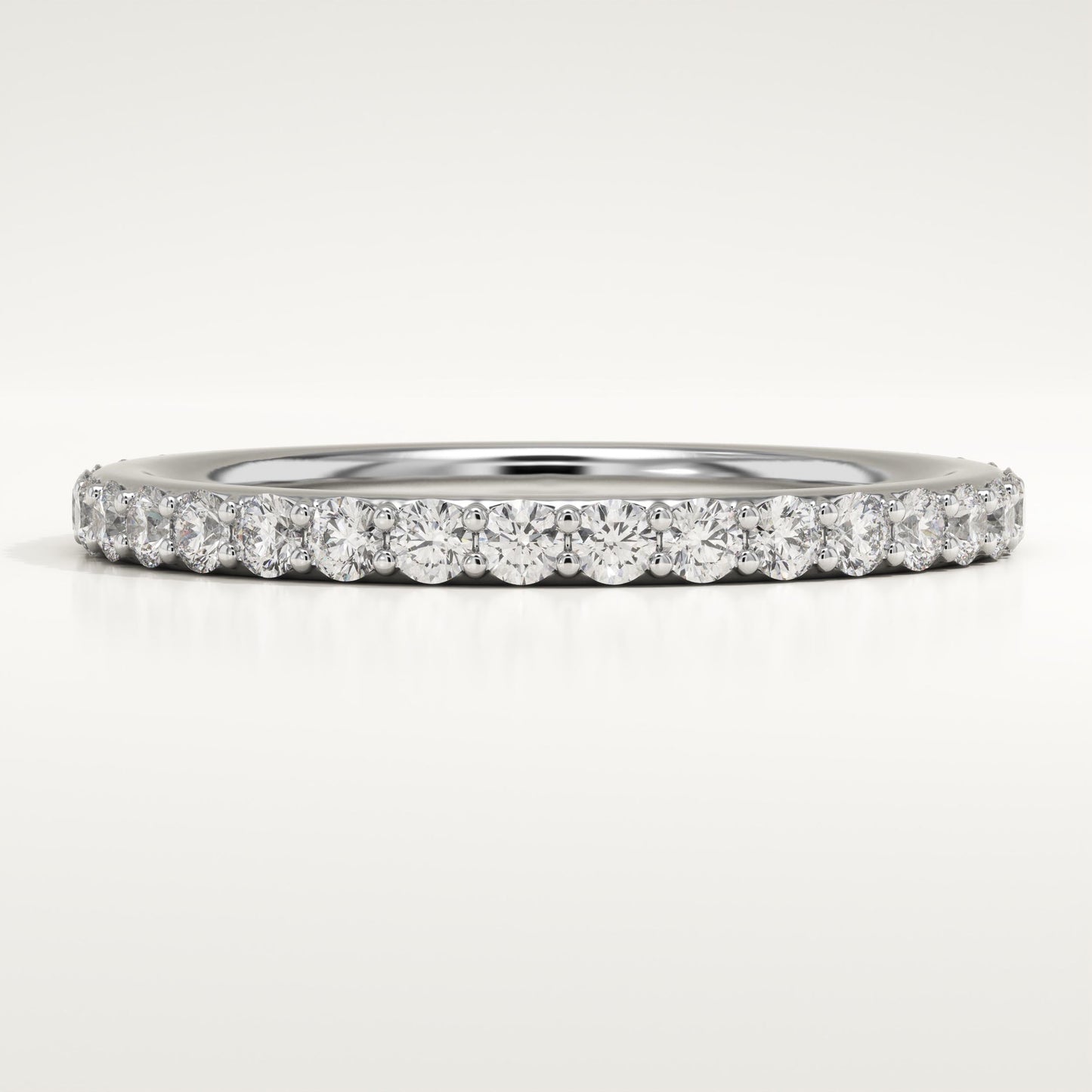 0.74 TCW Round Lab-Grown Diamond Full Eternity Wedding Band