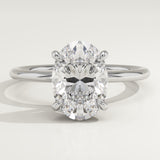 2.0 CT Oval Cut Solitaire Lab-Grown Diamond Engagement Ring