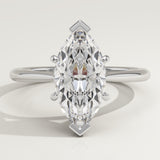 2.0 CT Marquise Cut Solitaire Lab-Grown Diamond Engagement Ring