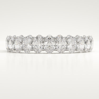 3.15 TCW Oval Lab-Grown Diamond Full Eternity Wedding Band