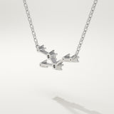 0.062 TCW Round Lab-Grown Diamond Taurus Constellation Necklace
