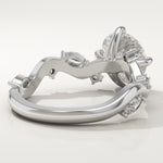 1.5 CT Round Cut Twig Pave Lab-Grown Diamond Engagement Ring