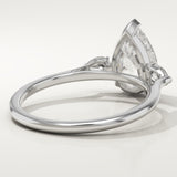 2.0 CT Pear Cut Three Stone Lab-Grown Diamond Engagement Ring