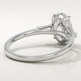 2.0 CT Oval Cut Three Stone Lab-Grown Diamond Engagement Ring