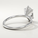 2.0 CT Oval Cut Solitaire Lab-Grown Diamond Engagement Ring