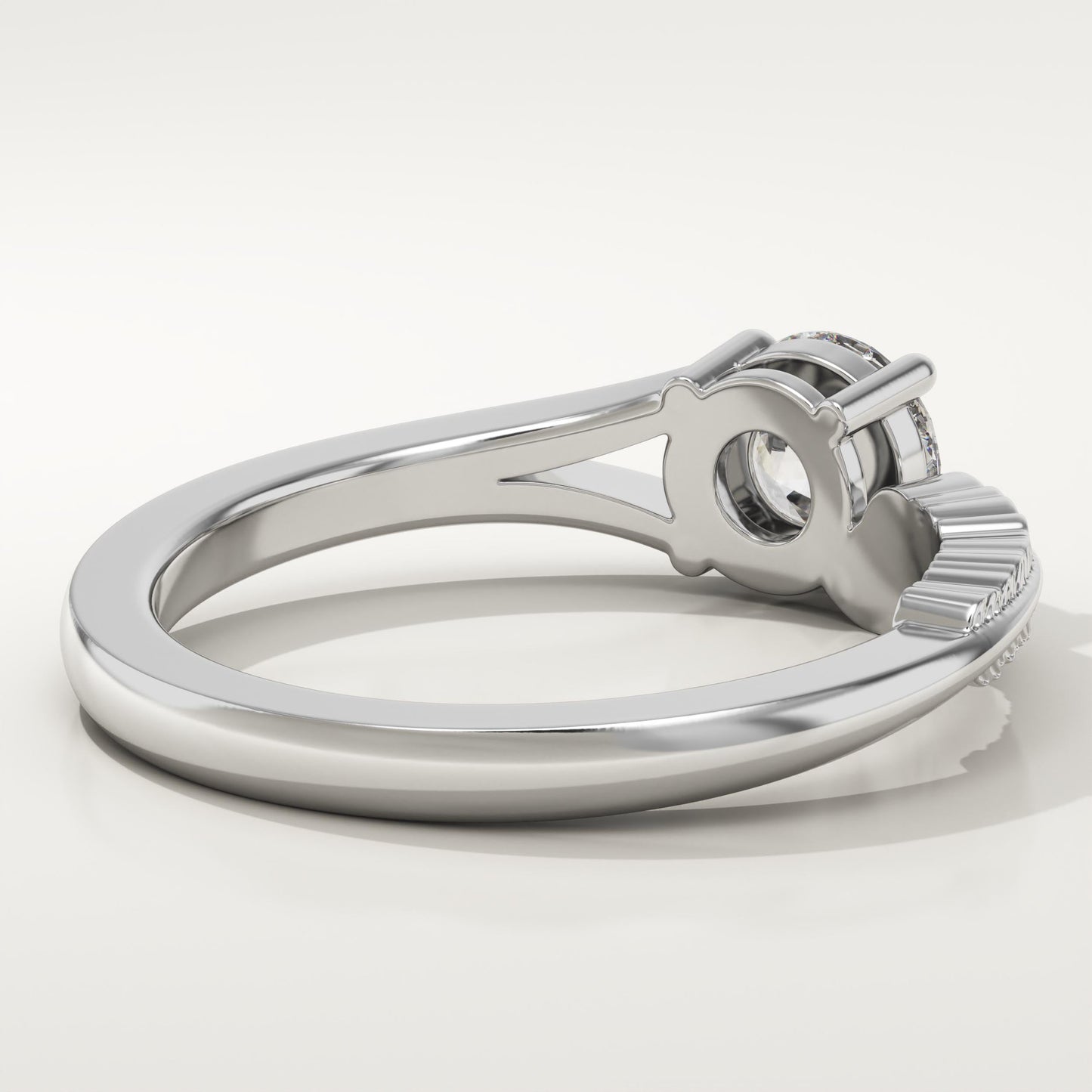 0.775 Round Cut Toi Et Moi Lab-Grown Diamond Engagement Ring