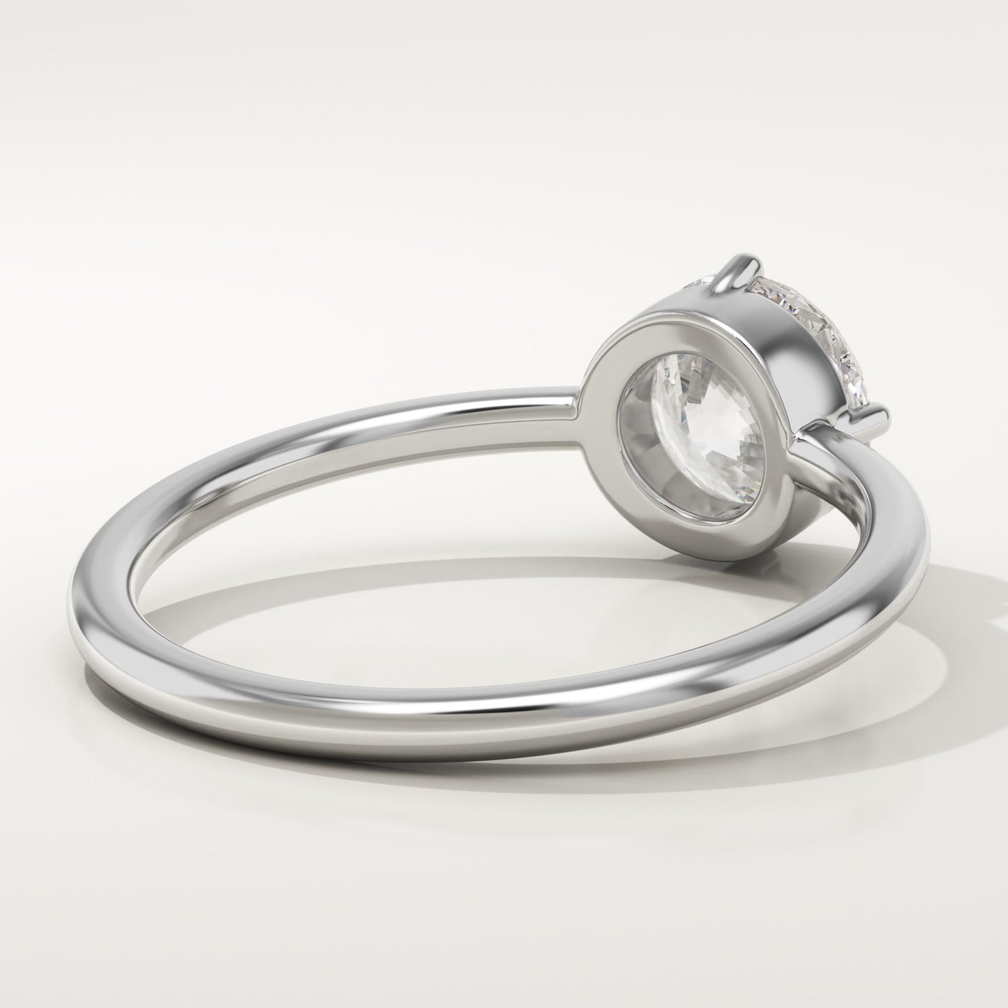 Round Cut Solitaire Lab-Grown Diamond Engagement Ring