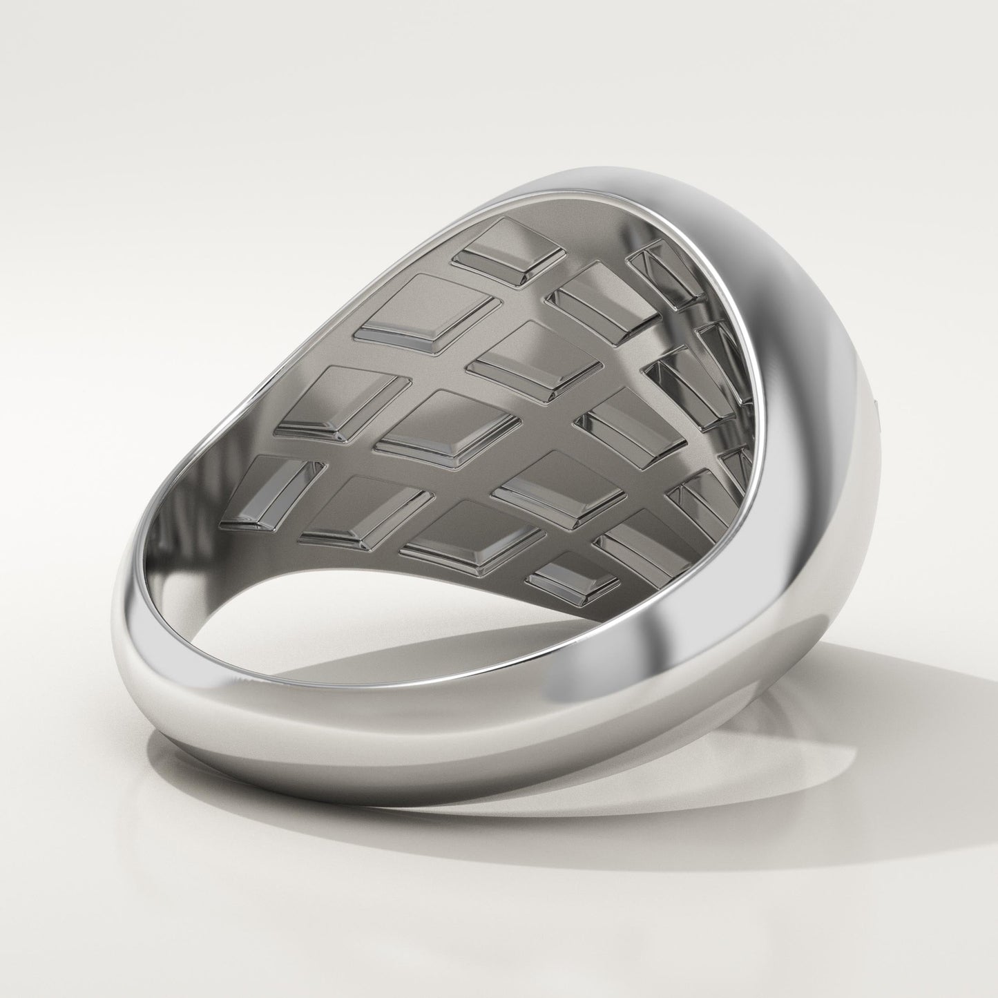 0.04 CT Round Lab-Grown Diamond Compass Wedding Band For Men