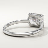 2.0 CT Emerald Cut Solitaire Lab-Grown Diamond Engagement Ring
