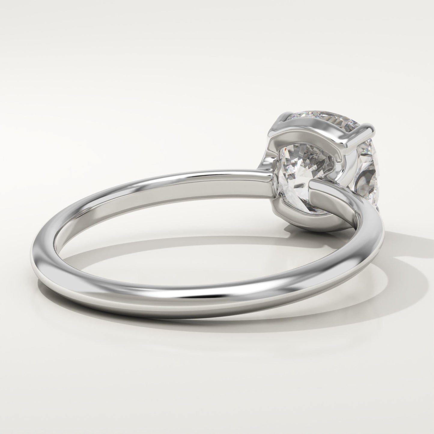 Cushion Cut Solitaire Lab-Grown Diamond Engagement Ring