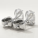 1 TCW Oval Lab-Grown Diamond Stud Earrings