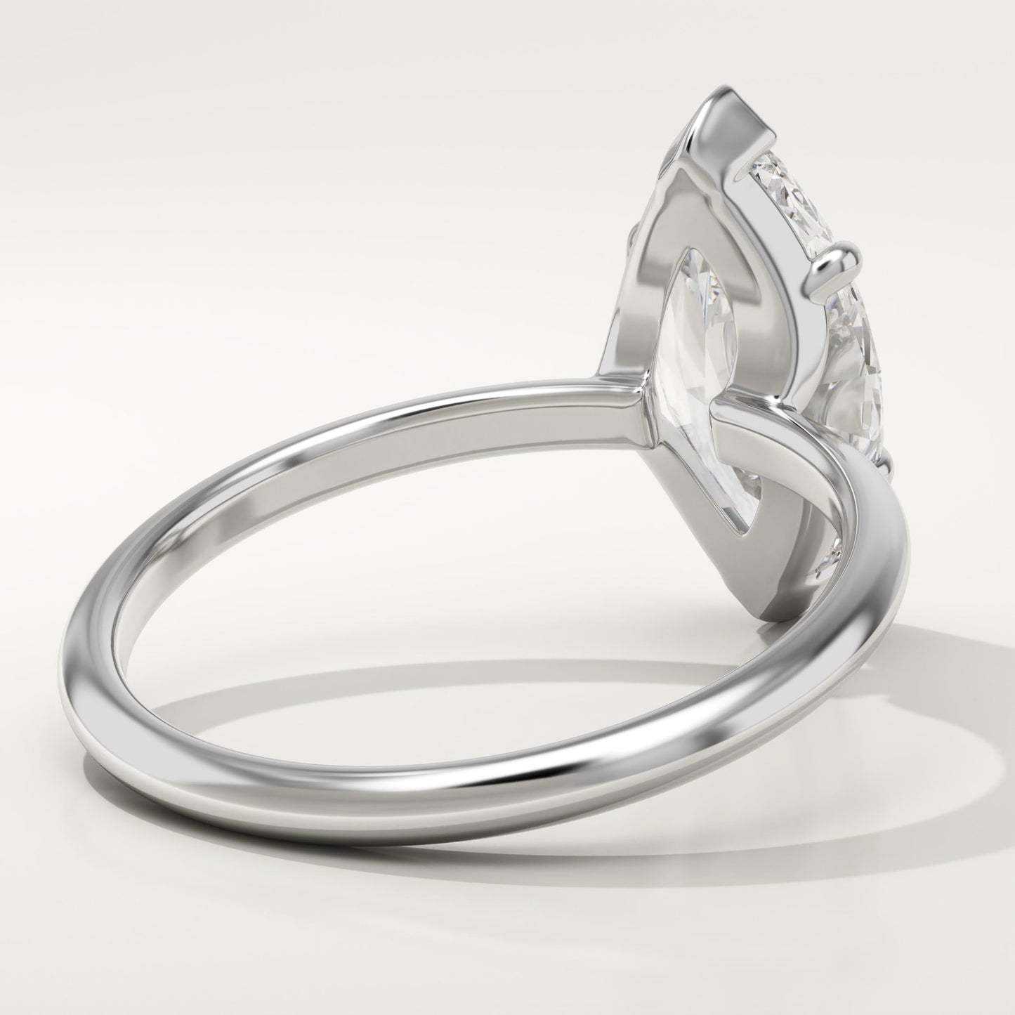 1.75 CT Marquise Cut Solitaire Moissanite Engagement Ring