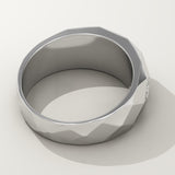 0.231 CT Round Shaped Multi Stone Lab-Grown Diamond Wedding Band For Men