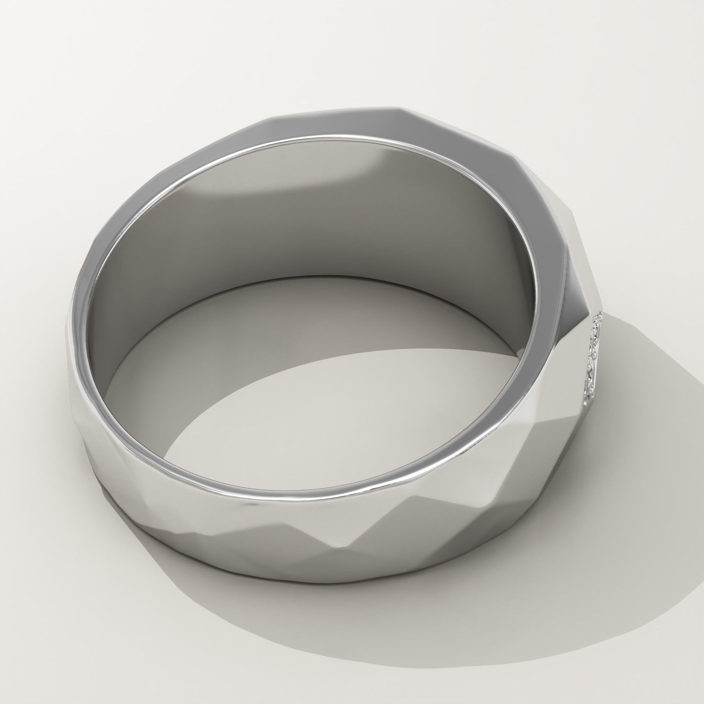 0.231 CT Round Lab-Grown Diamond Multi Stone Wedding Band For Men