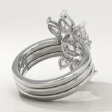 1.78 CT Asscher Cut Solitaire Lab-Grown Diamond Bridal Set