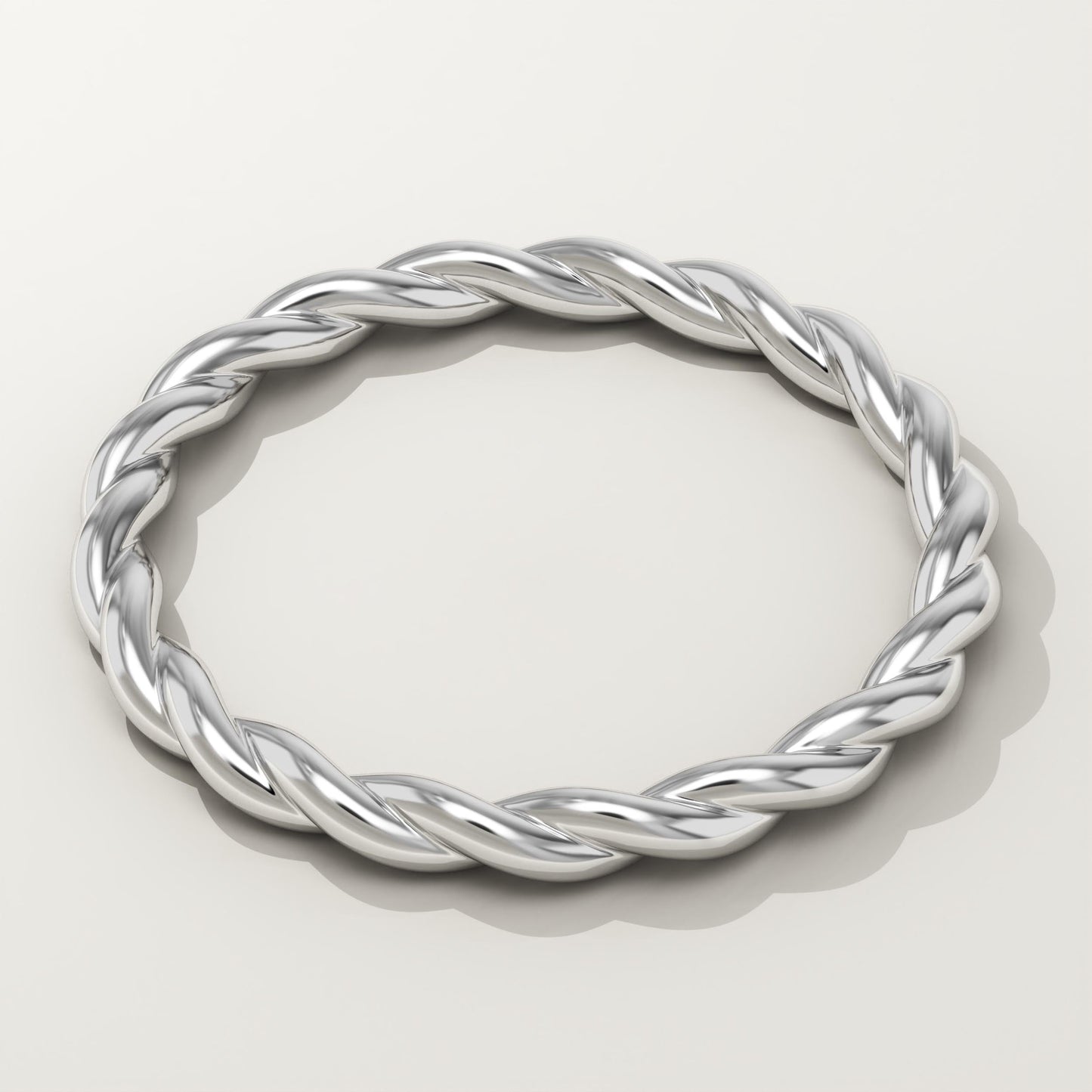 Twisted Shank Wedding Band