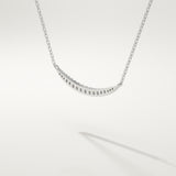 0.091 TCW Round Lab-Grown Diamond Smile Charm Necklace