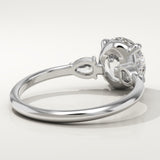 2.0 CT Round Cut Three Stone Lab-Grown Diamond Engagement Ring