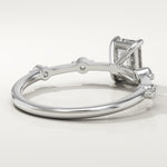 2.0 CT Radiant Cut Dainty Pave Lab-Grown Diamond Engagement Ring