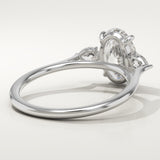 2.0 CT Oval Cut Three Stone Lab-Grown Diamond Engagement Ring