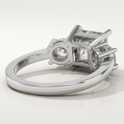 Princess Cut Three Stone Lab-Grown Diamond Engagement Ring