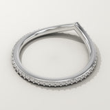 0.74 TCW Round Cut Lab-Grown Diamond Wedding Band