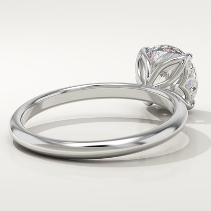 2 CT Round Cut Solitaire Moissanite Engagement Ring