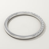 0.18 TCW Round Cut Lab-Grown Diamond Full Eternity Wedding Band