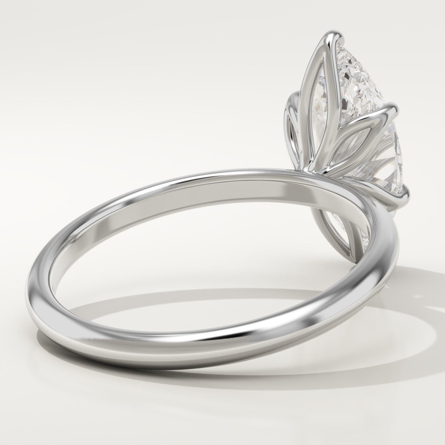 1.75 CT Marquise Cut Solitaire Moissanite Engagement Ring