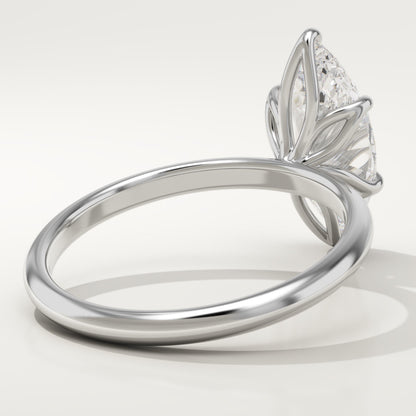 1.75 CT Marquise Cut Solitaire Moissanite Engagement Ring