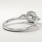 1.5 CT Round Cut Three Stone Lab-Grown Diamond Engagement Ring