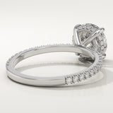 2.0 CT Round Cut Pave Lab-Grown Diamond Engagement Ring