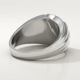 0.417 CT Round Shaped Multi Stone Lab-Grown Diamond Engagement Ring For Men