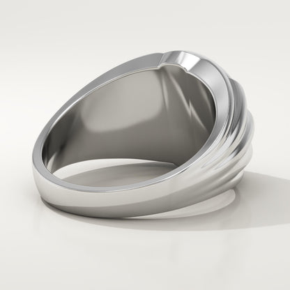 0.417 CT Round Lab-Grown Diamond Multi Stone Wedding Band For Men