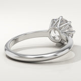 2.0 CT Round Cut Solitaire Lab-Grown Diamond Engagement Ring