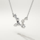 0.103 TCW Round Lab-Grown Diamond Virgo Constellation Necklace