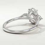 2.0 CT Oval Cut Three Stone Lab-Grown Diamond Engagement Ring