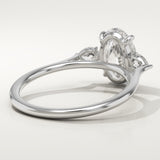 2.0 CT Oval Cut Three Stone Lab-Grown Diamond Engagement Ring